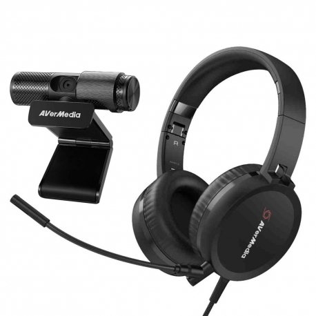 AverMedia BO317 กล้อง Webcam และหูฟัง Headphone  Video Conference Kit