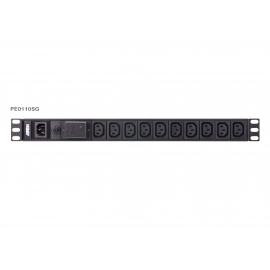 Basic 1U PDU with surge protection