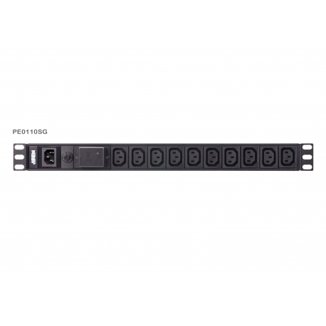 Basic 1U PDU with surge protection