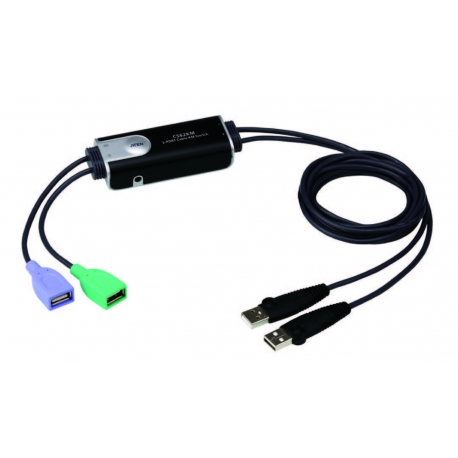 2-Port USB Boundless Cable KM Switch