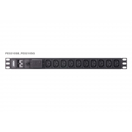 Basic 1U PDU with surge protection