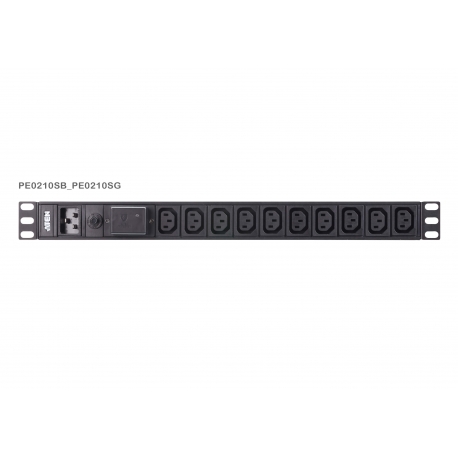 Basic 1U PDU with surge protection