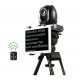 Teleprompter system dedicated to PTZ cameras