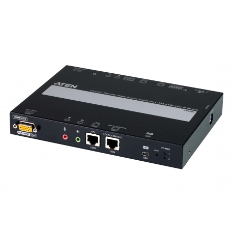 1-Local/Remote Share Access Single Port VGA KVM over IP Switch