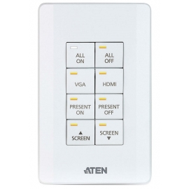 ATEN Control System - 8-button Keypad (US, 1 Gang)