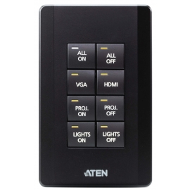 ATEN Control System - 8-button Keypad (US, 1 Gang)