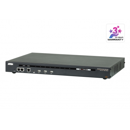 8-Port Serial Console Server with Dual Power/LAN