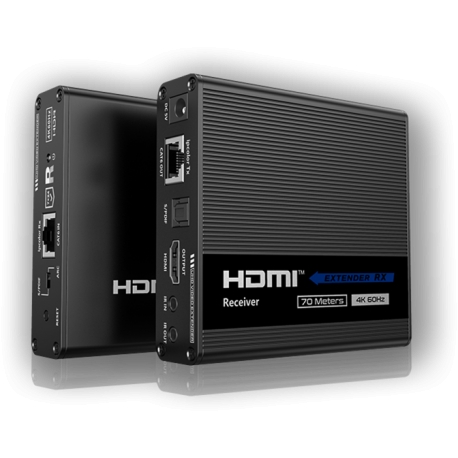 HDMI Extender 70m. at 4K resolution using CAT6/6A/7 network cable