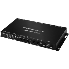 UHD HDMI/VGA over IP Receiver with KVM Extension