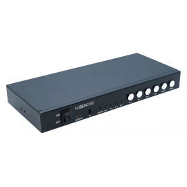 4 in 1 out HDMI Seamless Switch with Quad Display