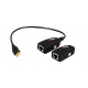 50m USB2.0 Extender via CAT5e/6 with Power Adaptor