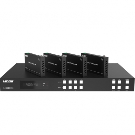 18Gbps 4 by 4 HDBaseT (100M) Matrix with ARC Function