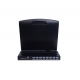 19" LCD CONSOLE with 16-PORT KVM SWITCH (VGA/USB) & 16pcs 1.8m kvm cable 