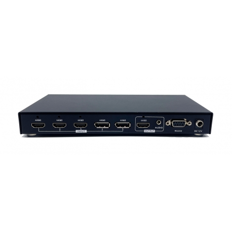 4K60p HDMI Switcher 5 in 1 out รองรับ Multi-viewer & seamless