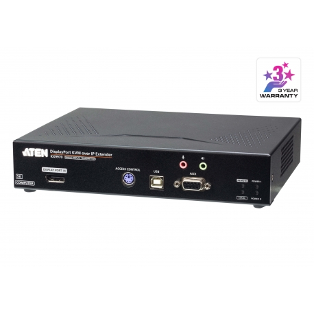 5K DisplayPort KVM over IP Transmitter Extra network lan port