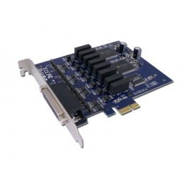 Industrial 8-port RS-422/485 with Surge & Isolation PCI-Express Serial Card