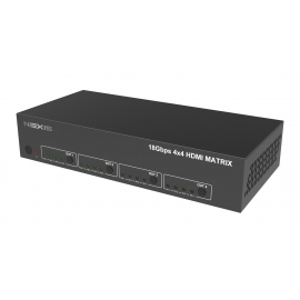 4K60 4 IN 4 OUT HDMI Matrix Switcher with Audio / HDR10+ support