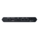 2-Port 4K DisplayPort USB-C KVM Dock Switch with Power Pass-through