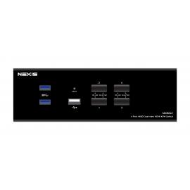 Dual-monitor HDMI KVM Switch, 4ports USB3.0