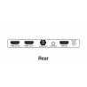 18Gbps HDMI 1x2 Splitter with Video Scaler/Audio Extract
