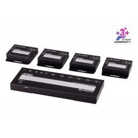 40m 4-Port 4K HDMI Cat6 Splitter with 4 RX unit
