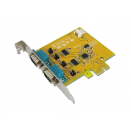 2-port RS-232 High Speed Universal PCI Serial Board With Power Output