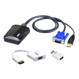 Laptop USB KVM Console Crash Cart Adapter IT Kit