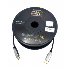 15m. 8K Ultra High Speed Fiber Optic  AOC HDMI Cable - HDMI 2.1