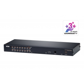1-Local/Remote Shared Access 16-Port Multi-Interface Cat 5 KVM over IP Switch