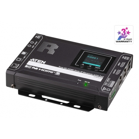True 4K HDMI over IP Receiver with PoE