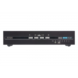4-Port USB DVI Dual Display Secure KVM Switch with CAC (PSD PP v4.0 Compliant)