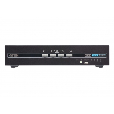 4-Port USB DVI Dual Display Secure KVM Switch with CAC (PSD PP v4.0 Compliant)