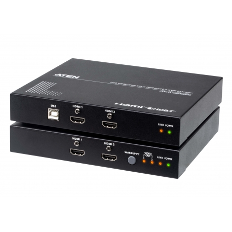 USB HDMI Dual View HDBaseT™ 2.0 KVM Extender (4K@100m for Single View)