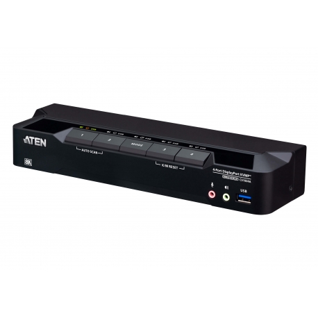 4-Port USB 3.0 8K DisplayPort KVMP™ Switch (Cables included)