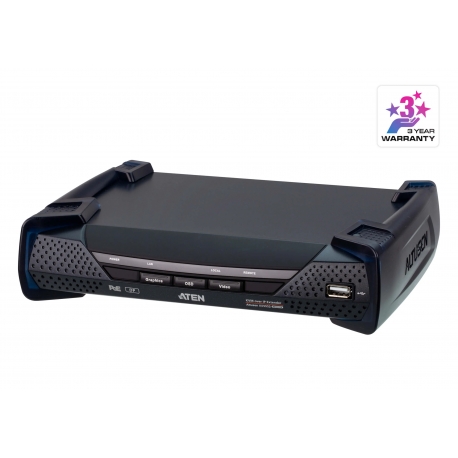 4K DisplayPort Single Display KVM over IP Receiver with PoE
