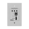 4K HDMI+USB2.0 Wallplate kit with POC and audio Receiver