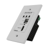 4K HDMI+USB2.0 Wallplate kit with POC and audio Receiver