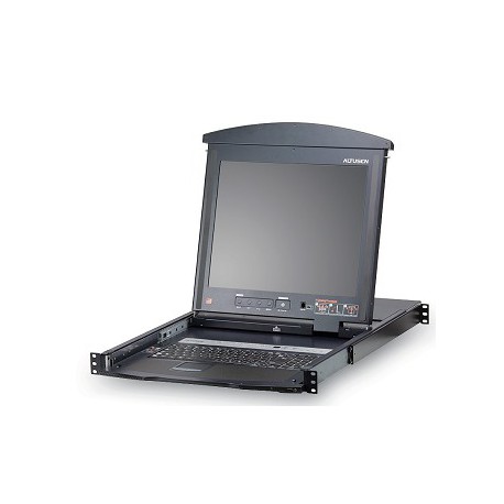 LCD KVM 16 Port Cat 5 High-Density Dual Rail 17"