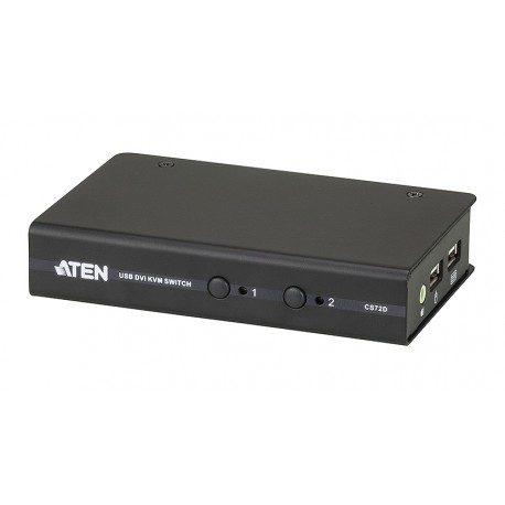 2-Port USB DVI KVM Switch