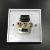 HDMI, VGA, AV (RCA) Wall Plate