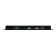 HDMI/USB over CAT5e/6/7 Slimline Receiver with 48V PoH, LAN Serving, and Optical Audio Return