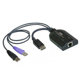 DisplayPort USB Virtual Media KVM Adapter Cable with Smart Card Reader 