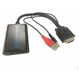 VGA + Audio (L/R) to HDMI Cable