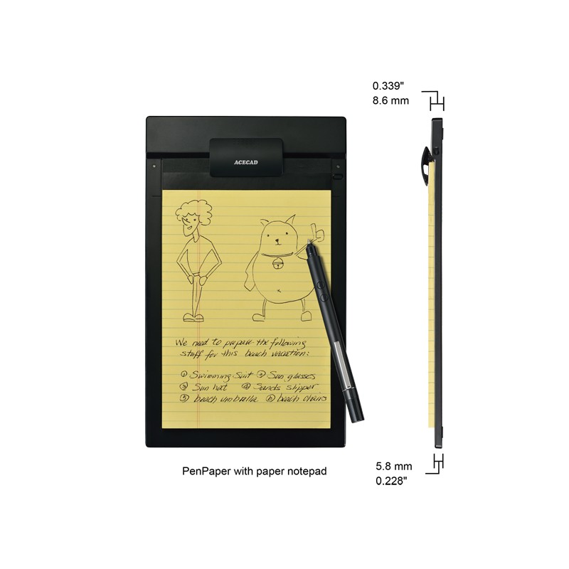 PenPaper Digital Notepad กระดานพร้อมปากกา ช่วยให้คุณทำสำเนา ไปยัง iPad