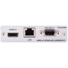 HDMI/IR/RS-232/PoE over Single CAT5e/6/7 Extender with Ethernet Transmitter