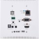 HDMI/USB over CAT5e/6 /7 Wallplate Transmitter with 48V PoH, LAN Serving, and Bi-directional Optical Audio Return