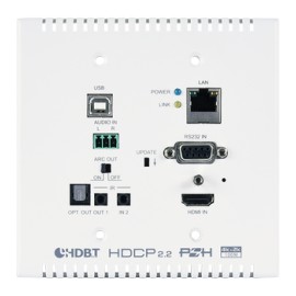 HDMI over HDBaseT Wallplate Transmitter (PD) with USB and Optical Audio Return