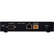 HDMI/Audio over CAT5e/6 /7 Receiver with 48V PoH, LAN Serving, and Bi-directional Coaxial Audio Return