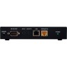 HDMI/Audio over CAT5e/6 /7 Receiver with 48V PoH, LAN Serving, and Bi-directional Coaxial Audio Return