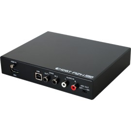 HDMI/USB over CAT5e/6 /7 Transmitter with 48V PoH, LAN Serving, and Bi-directional Coaxial Audio Return